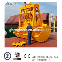 25t 6 12CBM clamshell grab bucket for deck crane with remote control